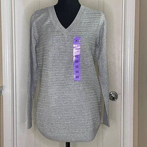 Hilary Radley Women's V-Neck Long Sleeve Sweater